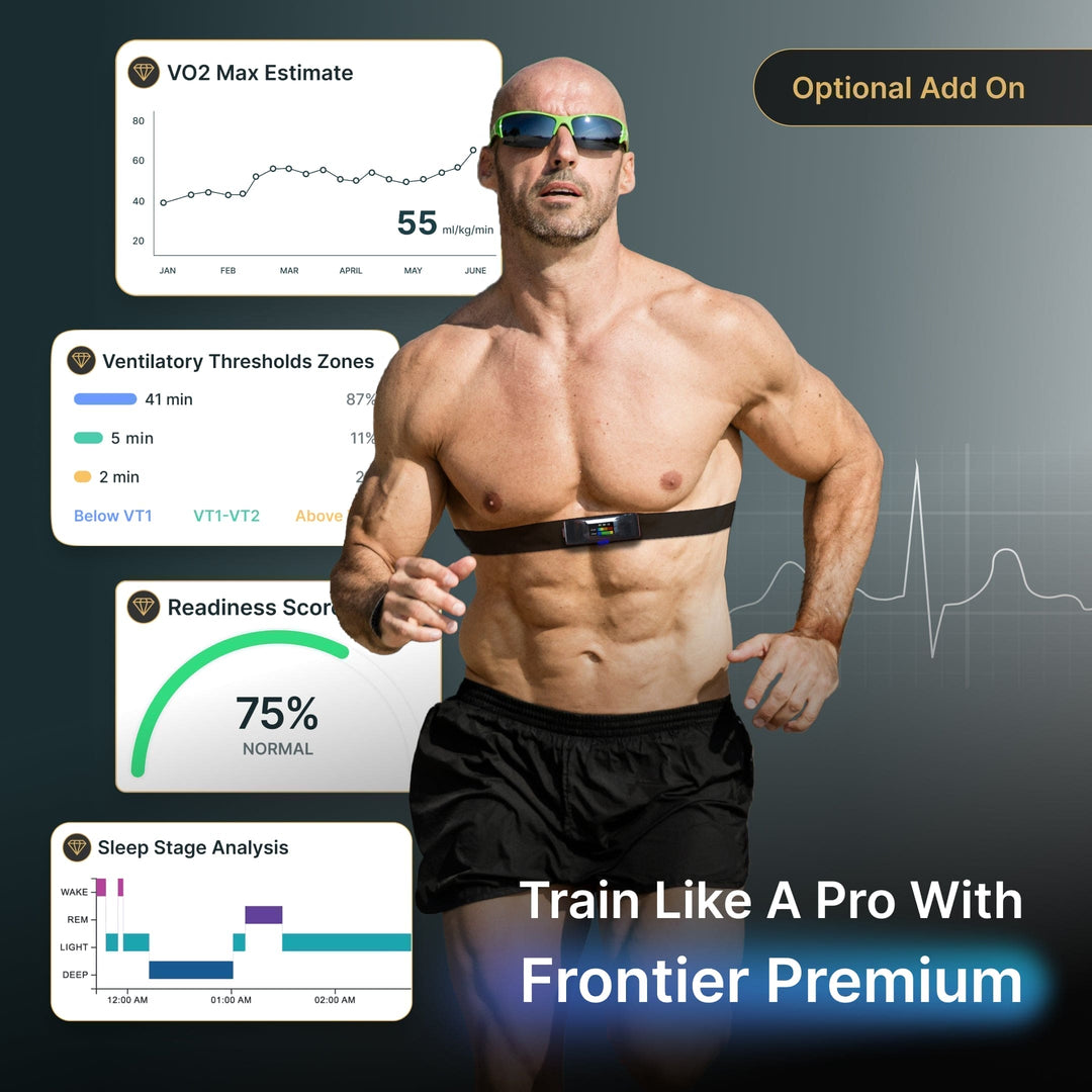Frontier X2 Smart Heart Moniteur Enregistre la fréquence Cardiaque Pendant 24 Heures, Surveillez Votre cœur Pendant l'exercice, Moniteur de santé Cardiaque avec Sangle de Poitrine Frontier X2 Smart Heart Moniteur Enregistre la fréquence Cardiaque Pendant 24 Heures, Surveillez Votre cœur Pendant l'exercice, Moniteur de santé Cardiaque avec Sangle de Poitrine